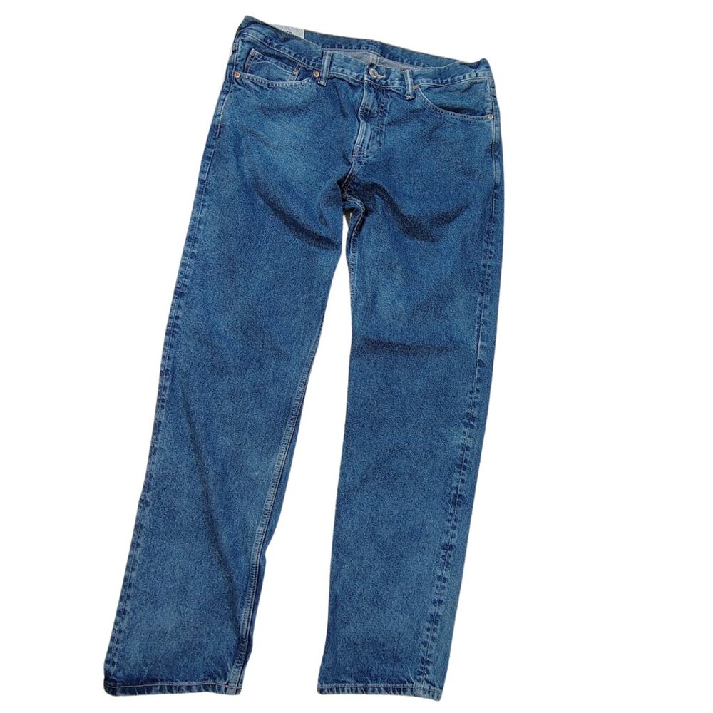 H&M Relaxed Fit Denim Jeans Men’s 36x32, 100% Cotton Straight Leg Casual Classic